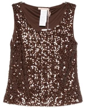Pennyblack Sleeveless Tops - Brown