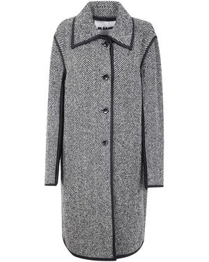 Jil Sander Single-Breasted Coats - Gris