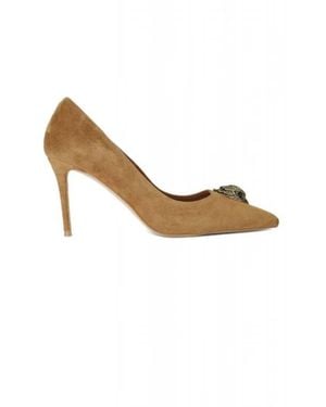 Kurt Geiger Schoenen ,Bruin ,Suède Belgravia Eagle Court Hak - Metallic