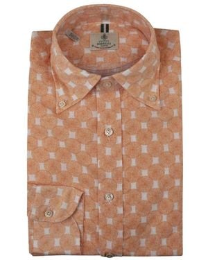 Luigi Borrelli Napoli Casual Shirts - Braun