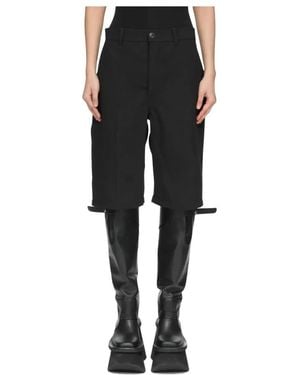 Rick Owens Long Shorts - Nero