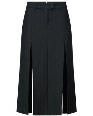 Riani Rokken ,Zwart ,Pinstripe Midi Rok