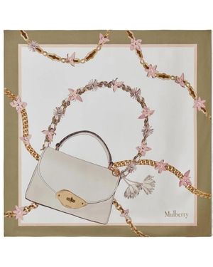 Mulberry Silky Scarves - Metálico