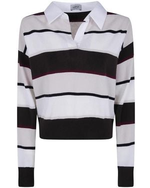 Mrz Truien & Vesten ,Veelkleurig ,V-Neck Truien - Zwart
