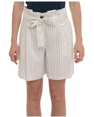 Liu Jo Korte Broeken ,Wit ,Polyester Bermuda Short