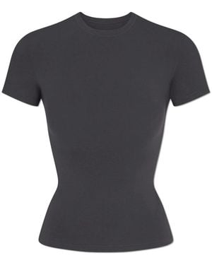 Skims Baumwoll-Jersey-T-Shirt - Schwarz
