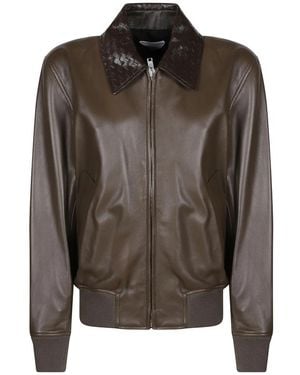 Bottega Veneta Leather Jackets - Brown