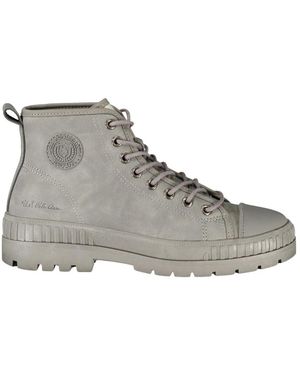 U.S. POLO ASSN. Schoenen ,Grijs ,Polyester Enkellaars Met Veters