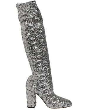 Dolce & Gabbana Over-Knee Boots - Negro