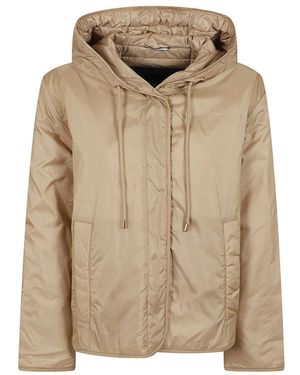 Weekend by Maxmara Jassen ,Polyester Agreste Hooded Jacket - Naturel