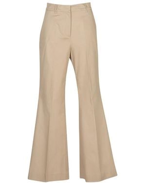 EMMA & GAIA Wide Trousers - Natural