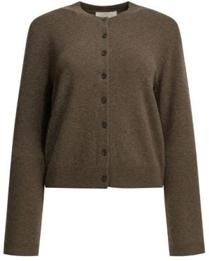 Lisa Yang Truien & Vesten ,Bruin ,Kasjmier Cashmere Crew Neck Cardigan - Groen