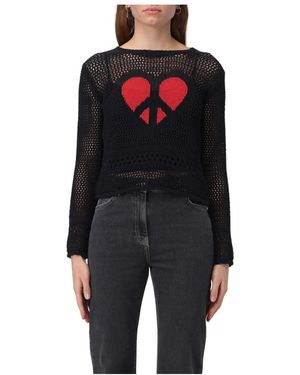 Moschino Round-Neck Knitwear - Black