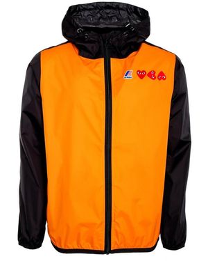 COMME DES GARÇONS PLAY Functioneel Regenjack - Oranje