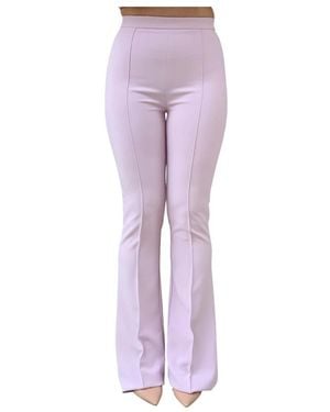 Elisabetta Franchi Wide Trousers - Purple