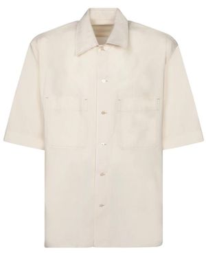 Lemaire Short Sleeve Shirts - Blanco