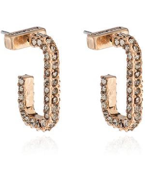 AllSaints Ohrringe Mit Schimmernden Kristallen - Mettallic