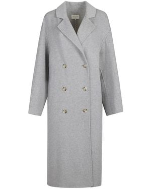 Loulou de Saison Stylischer Borneo Mantel - Grau