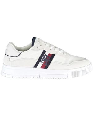 Tommy Hilfiger Sneakers sportive bianche con logo - Bianco