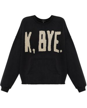 R13 Hoodies & Sweatvesten ,Zwart ,Sweatshirts