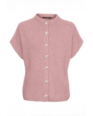 Btfcph Ärmelloser Strickcardigan - Pink
