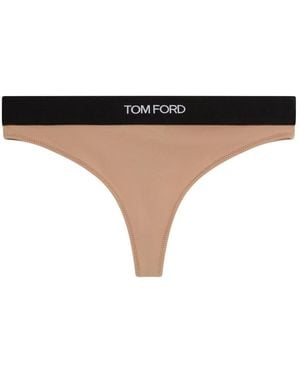 Tom Ford Ondergoed ,Modal Signature Thong - Naturel