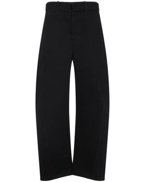 Lemaire Twisted Belted Trousers - Black
