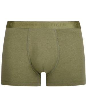 Tommy Hilfiger Baumwoll-Boxershorts Mit Modalem Stretch - Grün