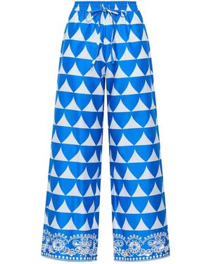 Maliparmi Broeken ,Blauw ,Leer Broek