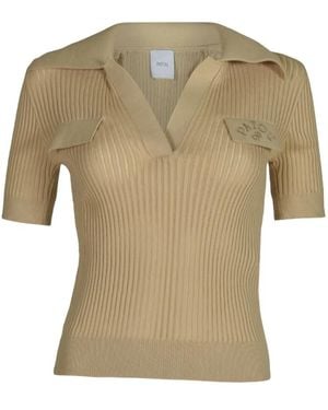Patou V-Neck Knitwear - Natural