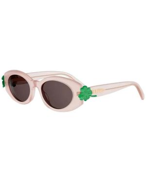 Dior Clover B1I Ovale Zonnebril - Roze