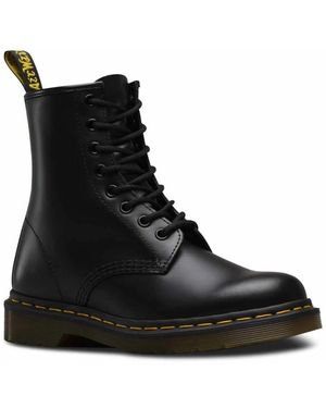 Dr. Martens Schoenen ,Zwart ,Leer Klassieke Leren Militaire Laars