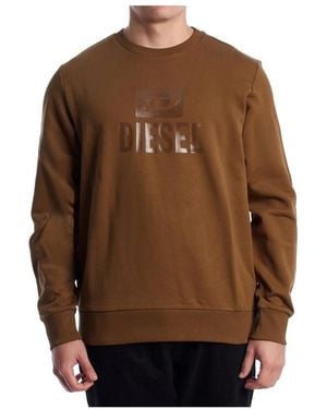 DIESEL Sweatshirts - Brown