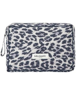 Lolly's Laundry Leopard Print Toiletry Bag - Blauw
