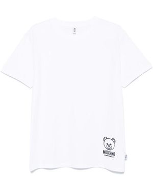 Moschino Weiße teddy bear t-shirts und polos