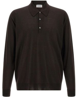 John Smedley Polo Shirts - Negro