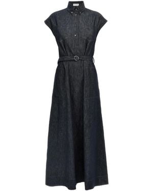 Brunello Cucinelli Shirt Dresses - Blue