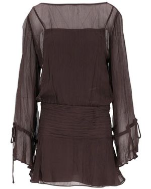 STAUD Beatrix Kleid - Braun