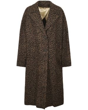Golden Goose Single-Breasted Coats - Bruin