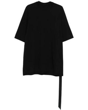 Rick Owens Schwarzes Jumbo T-Shirt Mit Frontdruck