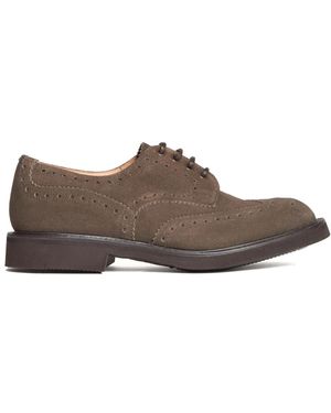 Tricker's Schoenen ,Bruin ,Suède Bruine Ballerina Schoenen Stijlvolle Collectie