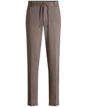 BOSS Slim-Fit Trousers - Gris