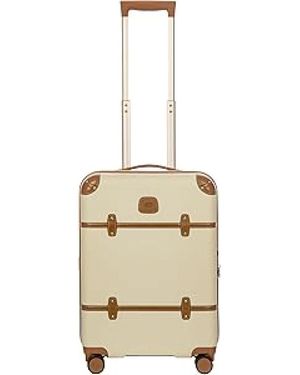 Bric's Koffers ,Luxe Spinner Koffer Met Leren Afwerking - Metallic