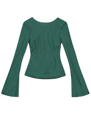 Ganni Overhemden ,Groen Shirts