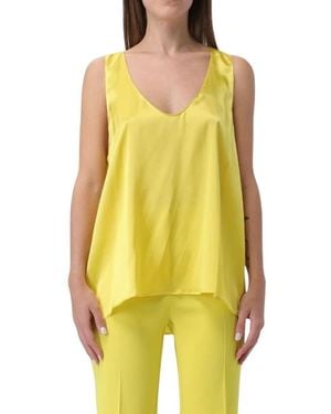 Pinko Tops ,Geel ,Satijn Marzemino Top