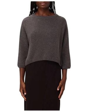 Liviana Conti Round-Neck Knitwear - Brown