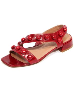 A. BOCCA Flat Sandals - Red
