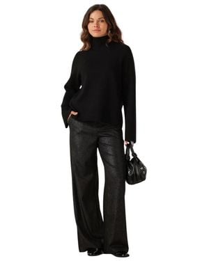 Object Objreynard High Neck Pullover - Schwarz