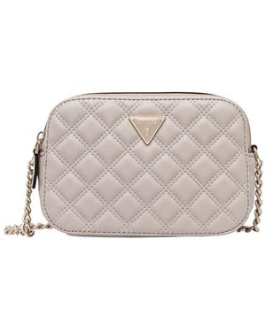 Guess Tassen ,Polyester Giully Quilted Crossbody Tas - Naturel