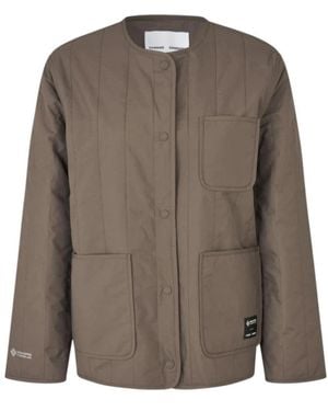 Samsøe & Samsøe Jassen ,Bruin ,Polyester Salexi Quilted Jacket